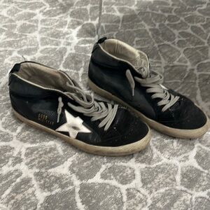 Golden Goose Black High-Top Sneakers